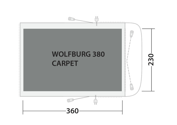 Cozy Carpet Wolfburg 380A Zeltteppich