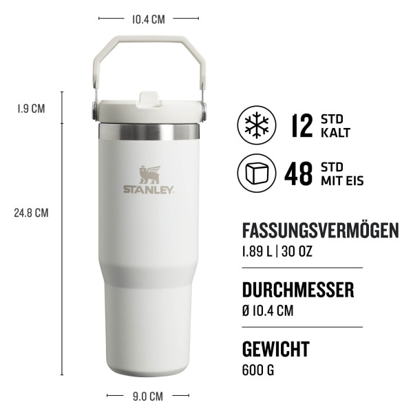 The IceFlow™ Flip Straw Tumbler Thermo-Wasserflasche