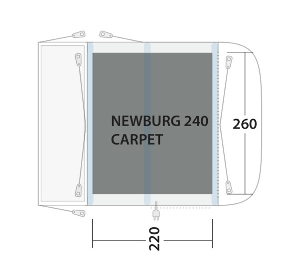 Cozy Carpet Newburg 240 / Waystone 240 Zeltteppich