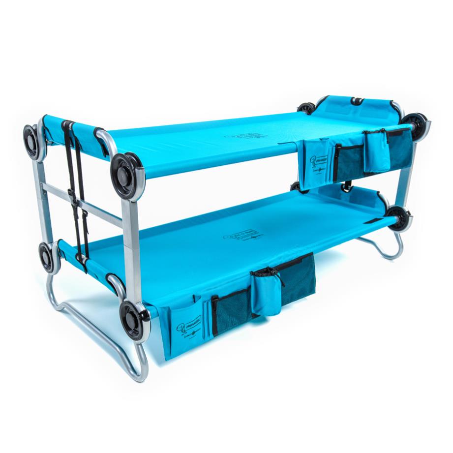 Disc-O-Bed Kid-O-Bunk Kinderetagenbett mit Seitentaschen blau blau