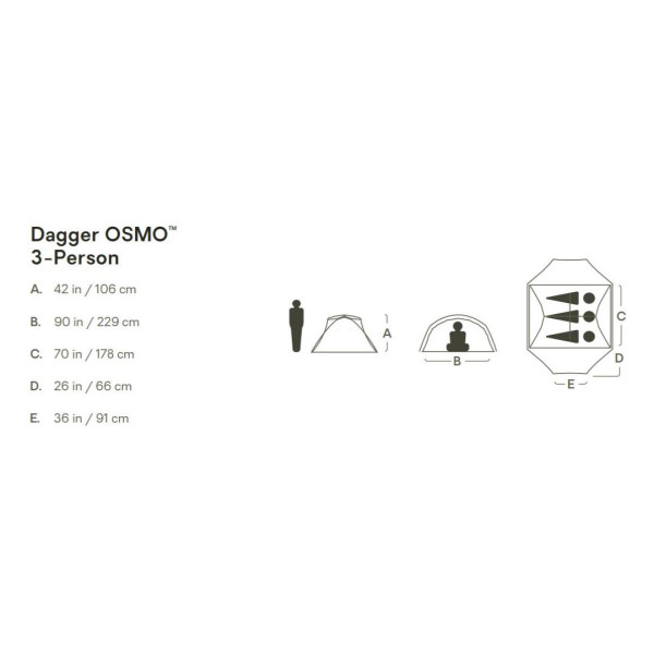 Dagger™ OSMO 3P Trekkingzelt