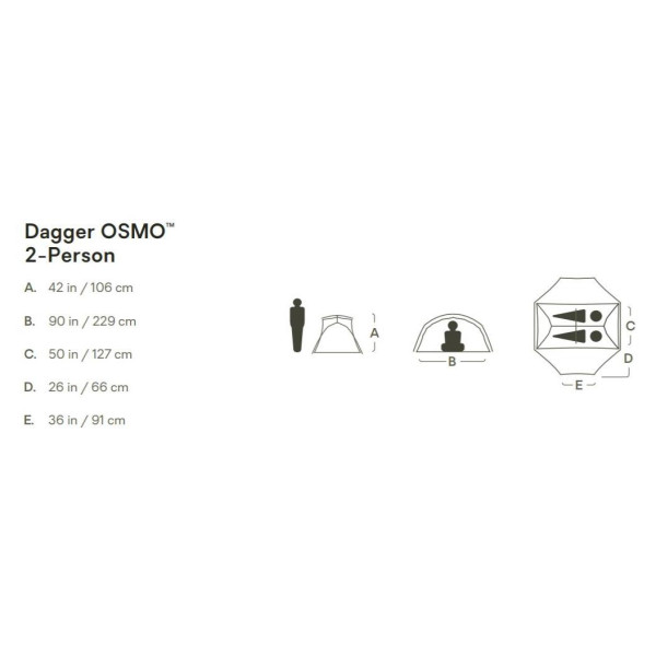 Dagger™ OSMO 2P  Trekkingzelt