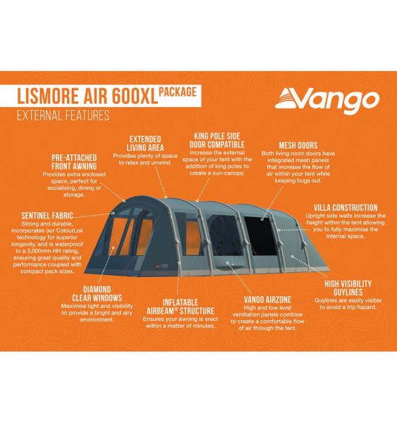 Lismore Air 600XL Package Familienzelt