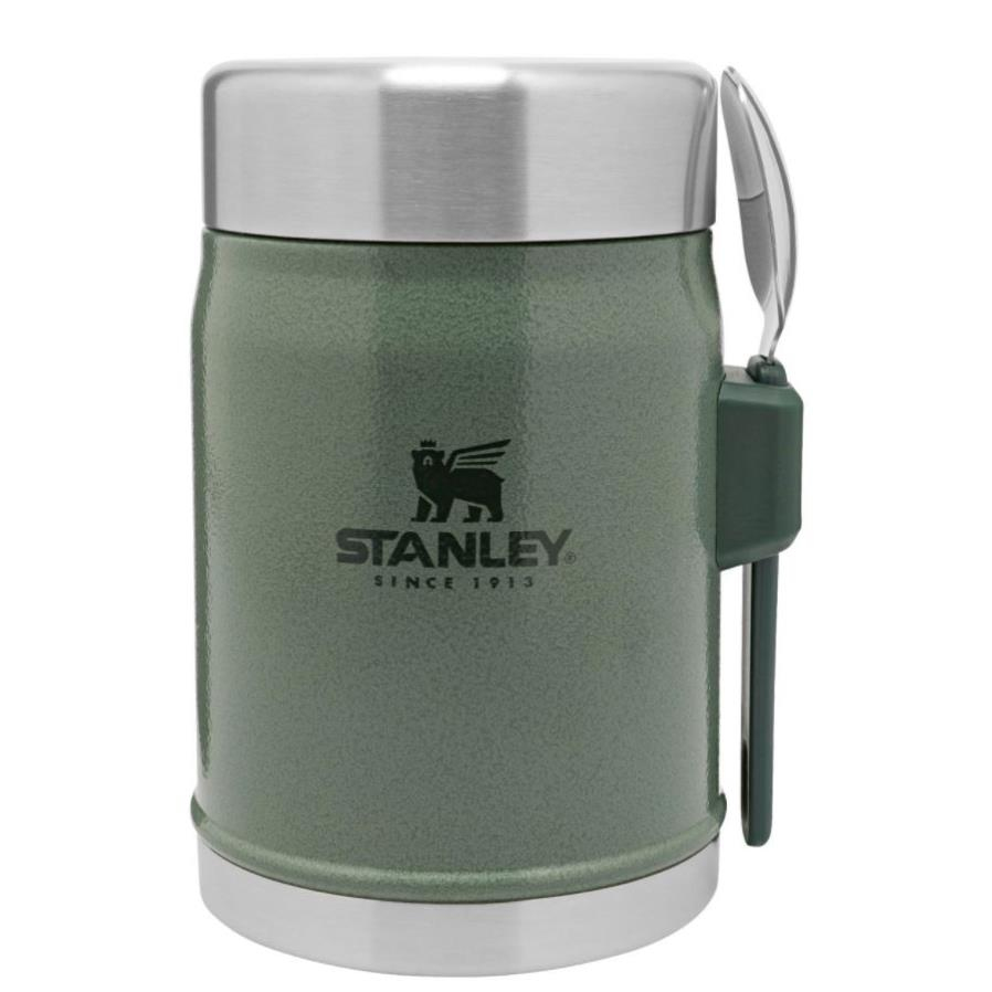 Stanley Classic Food Jar + Spork Essbehälter hammerschlaggrün