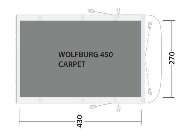 Cozy Carpet Wolfburg 450A Zeltteppich