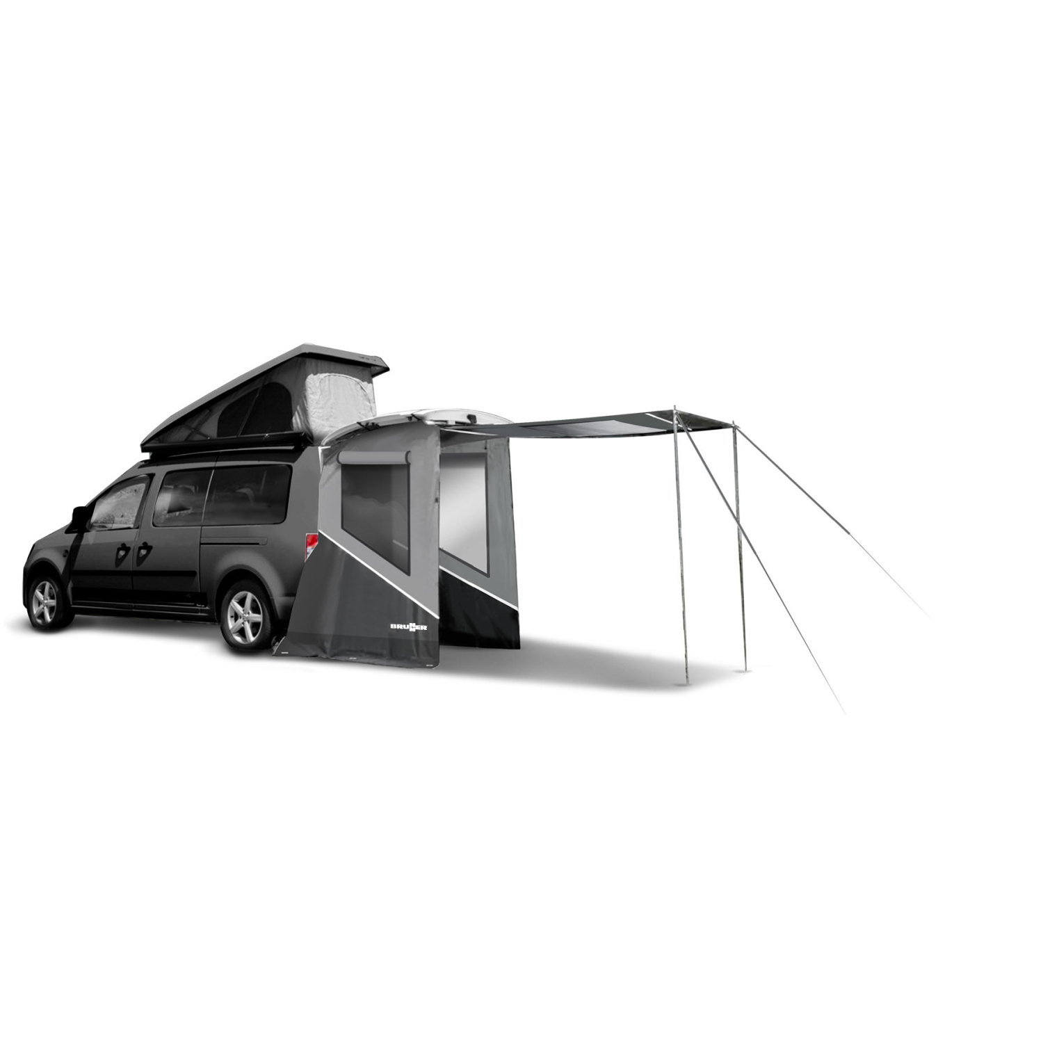 Brunner Awing Pilot for VW, Caddy Rear Camping Tent, Tailgate