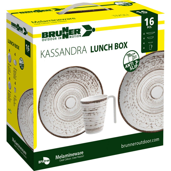 Lunch Box  Kassandra Premium Classic 16 tlg. Geschirr-Set