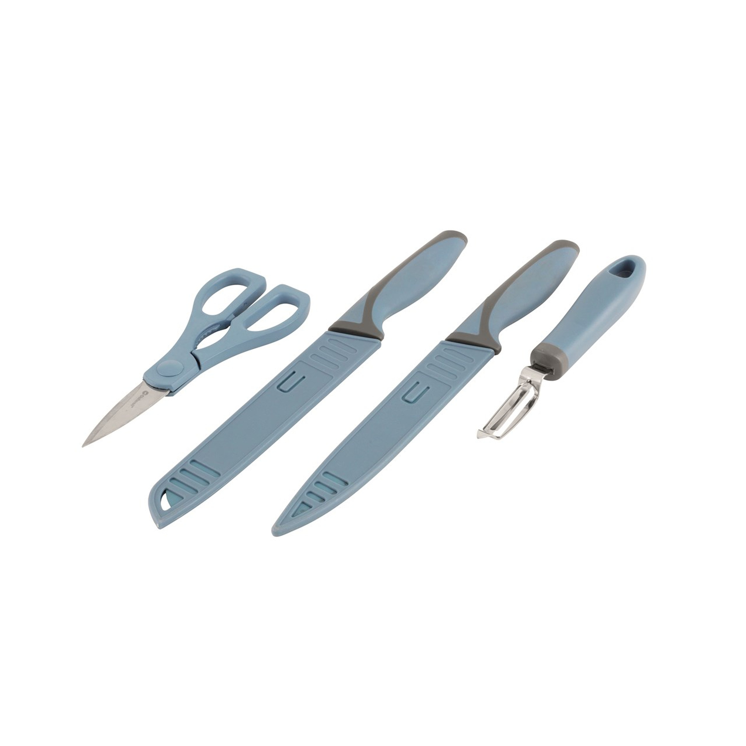 Outwell Chena Messerset mit Schäler und Schere blau